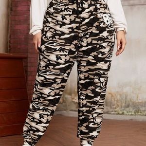 Brand New Plus Size Camo Joggers